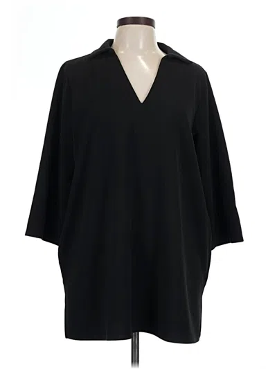 Alfani 3/4 Sleeve Blouse In Black