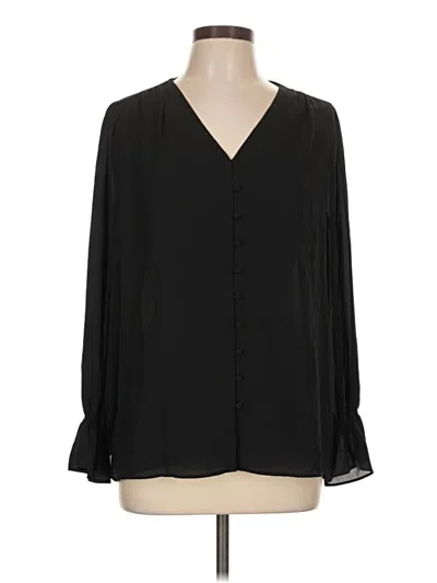 Pre-owned Alfani 3/4 Sleeve Blouse In Black