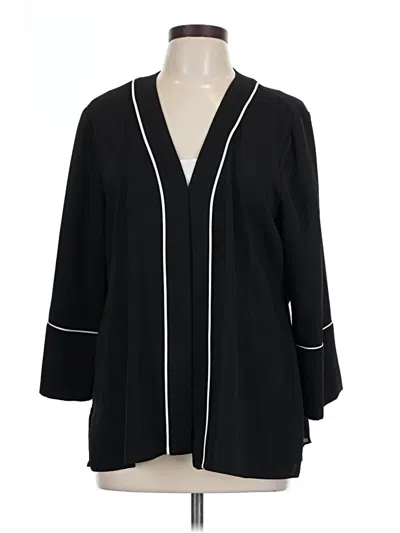 Pre-owned Alfani 3/4 Sleeve Blouse In Black