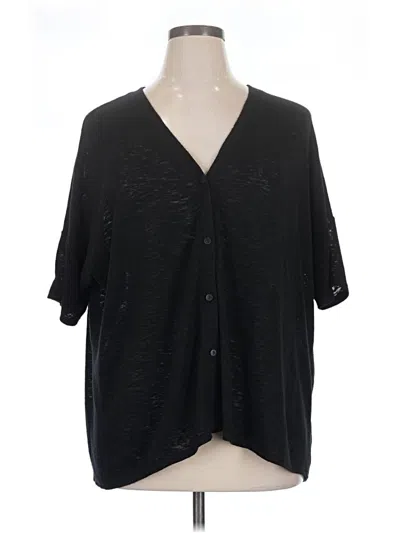 Pre-owned Alfani 3/4 Sleeve Blouse In Black