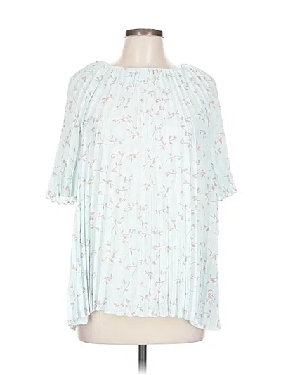 Pre-owned Alfani 3/4 Sleeve Blouse In Blue