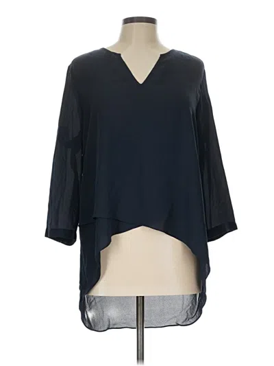 Pre-owned Alfani 3/4 Sleeve Blouse In Blue