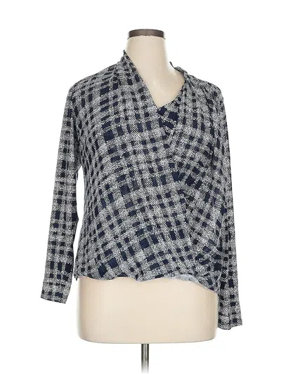 Pre-owned Alfani 3/4 Sleeve Blouse In Gray