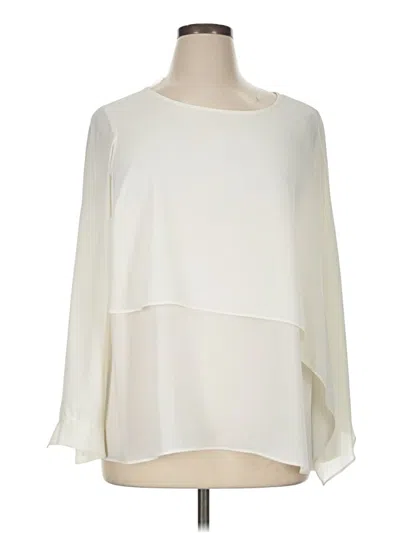 Pre-owned Alfani 3/4 Sleeve Blouse In Ivory