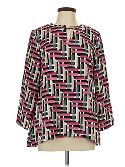 Pre-owned Alfani 3/4 Sleeve Blouse In Pink