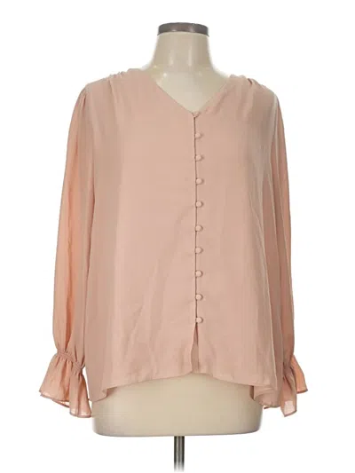 Pre-owned Alfani 3/4 Sleeve Blouse In Pink