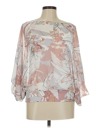 Pre-owned Alfani 3/4 Sleeve Blouse In White