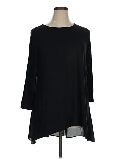 Pre-owned Alfani 3/4 Sleeve T-shirt In Black