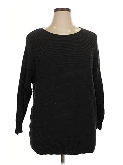 Pre-owned Alfani 3/4 Sleeve T-shirt In Black