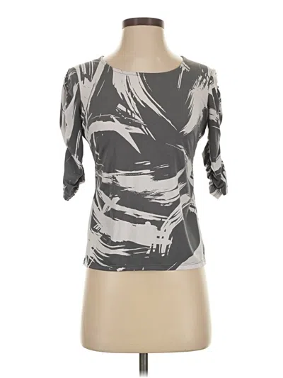Pre-owned Alfani 3/4 Sleeve T-shirt In Gray