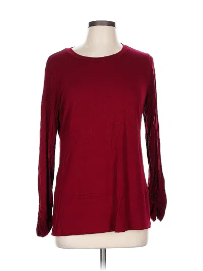 Pre-owned Alfani 3/4 Sleeve T-shirt In Red