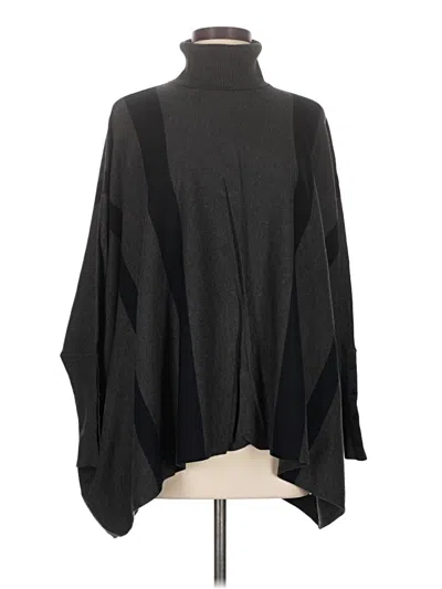Pre-owned Alfani 3/4 Sleeve Turtleneck In Black