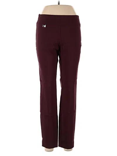 Pre-owned Alfani Active Pants In Burgundy
