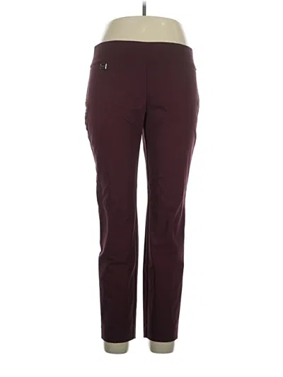 Pre-owned Alfani Active Pants In Burgundy