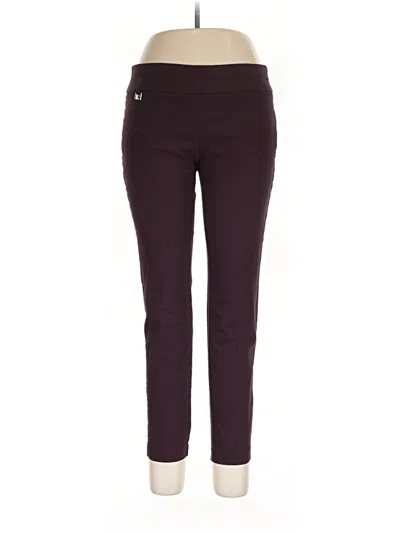 Pre-owned Alfani Active Pants In Burgundy