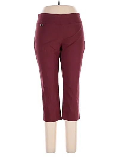 Pre-owned Alfani Active Pants In Burgundy
