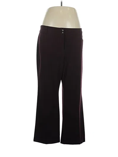 Pre-owned Alfani Active Pants In Burgundy