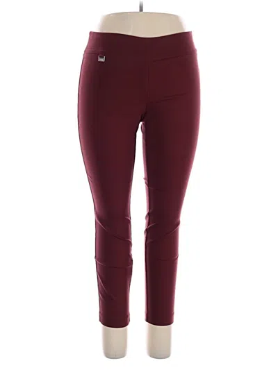 Pre-owned Alfani Active Pants In Burgundy