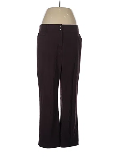 Pre-owned Alfani Active Pants In Burgundy