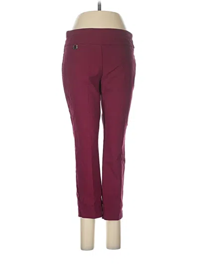 Pre-owned Alfani Active Pants In Burgundy