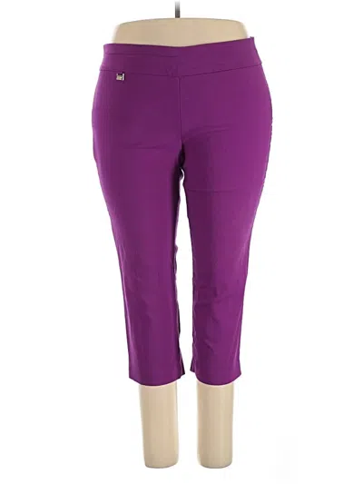 Pre-owned Alfani Active Pants In Purple