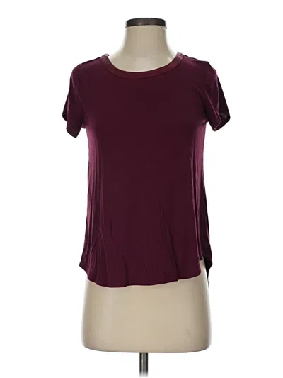 Pre-owned Alfani Active T-shirt In Burgundy