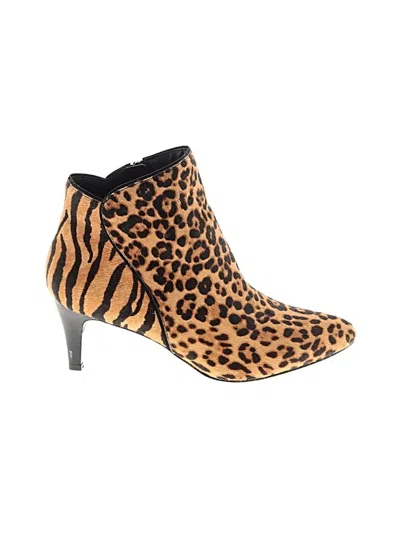 Pre-owned Alfani Ankle Boots In Brown