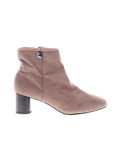 Pre-owned Alfani Ankle Boots In Brown