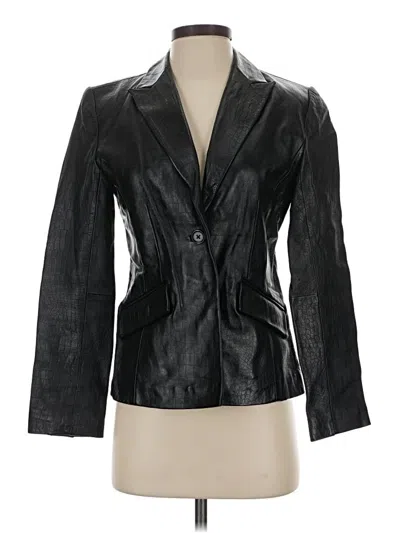 Pre-owned Alfani Blazer Jacket In Black
