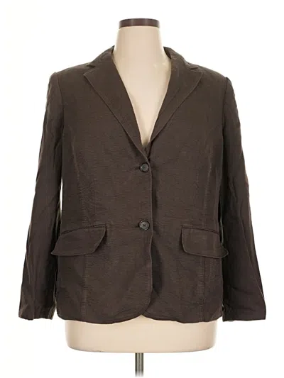 Pre-owned Alfani Blazer Jacket In Brown