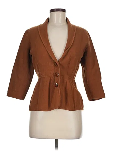 Pre-owned Alfani Blazer Jacket In Brown