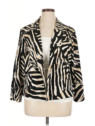 Pre-owned Alfani Blazer Jacket In Gold