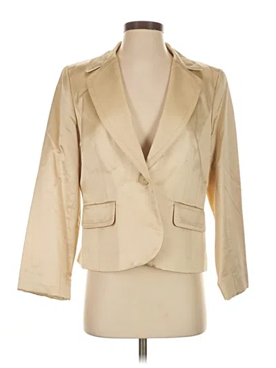 Pre-owned Alfani Blazer Jacket In Gold