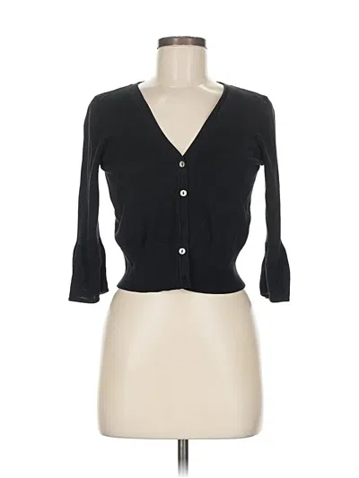 Pre-owned Alfani Cardigan Sweater In Black