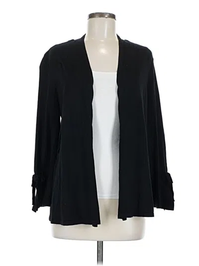 Pre-owned Alfani Cardigan Sweater In Black