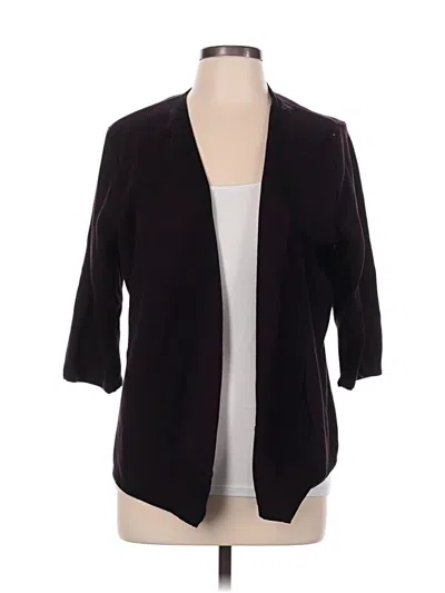 Pre-owned Alfani Cardigan Sweater In Black