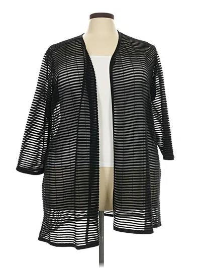 Pre-owned Alfani Cardigan Sweater In Black