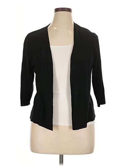 Pre-owned Alfani Cardigan Sweater In Black