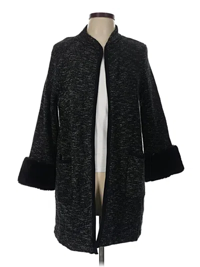 Pre-owned Alfani Cardigan Sweater In Black