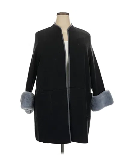 Pre-owned Alfani Cardigan Sweater In Black
