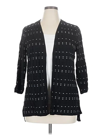 Pre-owned Alfani Cardigan Sweater In Black
