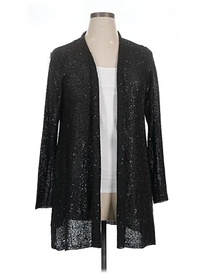 Pre-owned Alfani Cardigan Sweater In Black