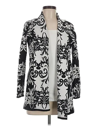 Pre-owned Alfani Cardigan Sweater In Black