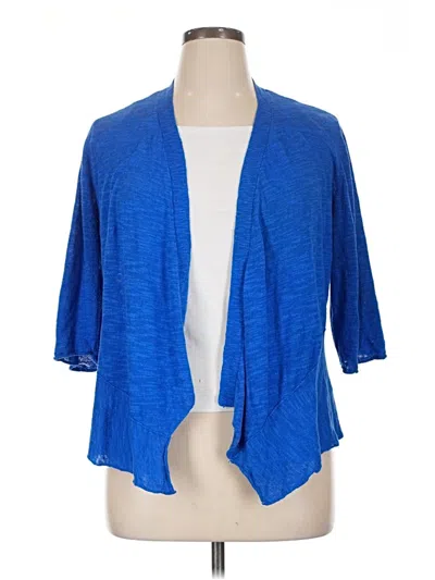 Pre-owned Alfani Cardigan Sweater In Blue