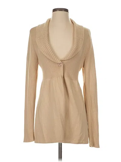 Pre-owned Alfani Cardigan Sweater In Brown