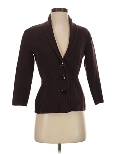 Pre-owned Alfani Cardigan Sweater In Brown