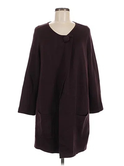 Pre-owned Alfani Cardigan Sweater In Burgundy