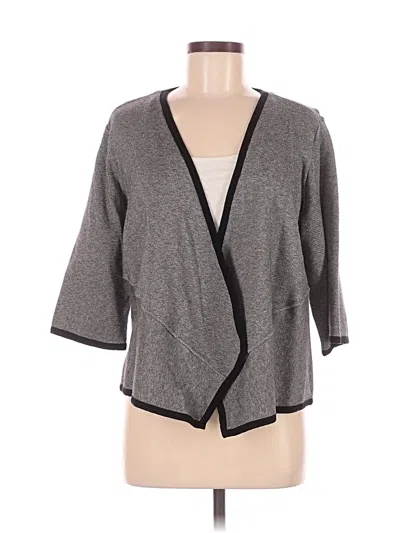 Pre-owned Alfani Cardigan Sweater In Gray