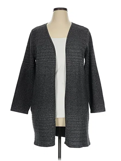 Pre-owned Alfani Cardigan Sweater In Gray