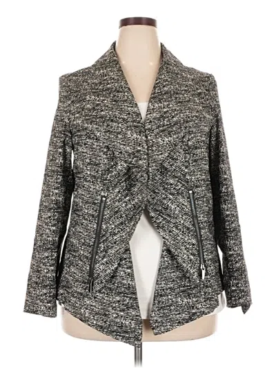 Pre-owned Alfani Cardigan Sweater In Gray